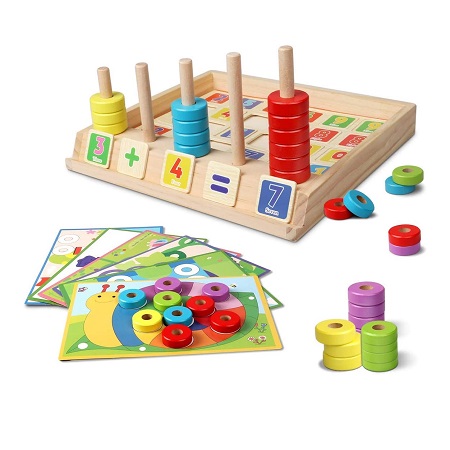 Lydaz Montessori Math Toys Kindergarten Learning Toy Fun Sorting Box Educational Toys