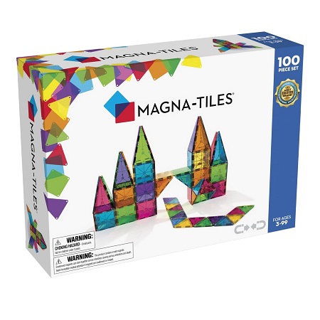 MAGNA-TILES Classic 100-Piece Magnetic Construction Set