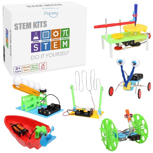 6-Set-STEM-Kits-DC-Motor-Electronic-Robotic-for-Kids-Age-8-12