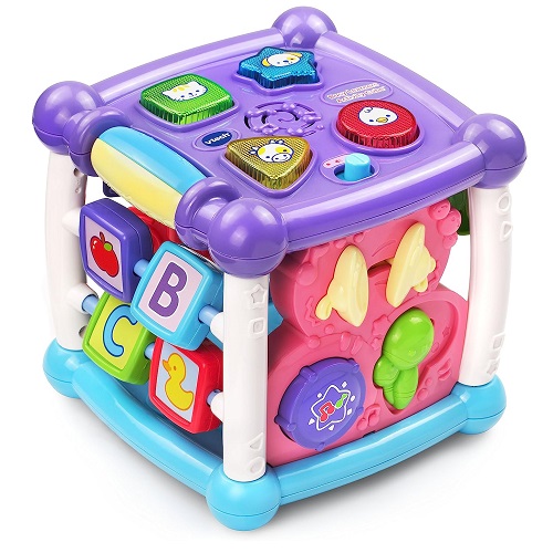 VTech Busy Learners Activity Cube, 5 sides of play, Purple