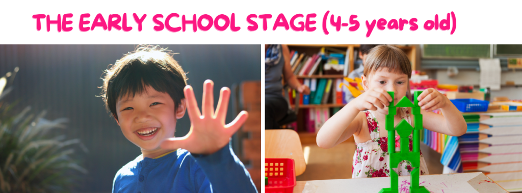 early school stage 4-5 years - child development stages