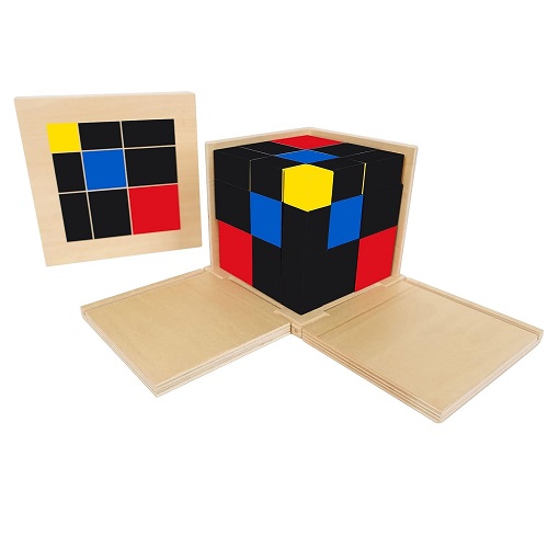 Montessori for 3+ Year Old Algebraic Trinomial Cube Wooden Toys Math Game