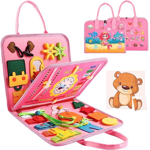 Busy Board Montessori Toy For Girls