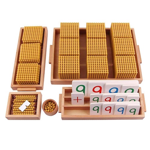 7. Montessori Golden Beads Math Toy