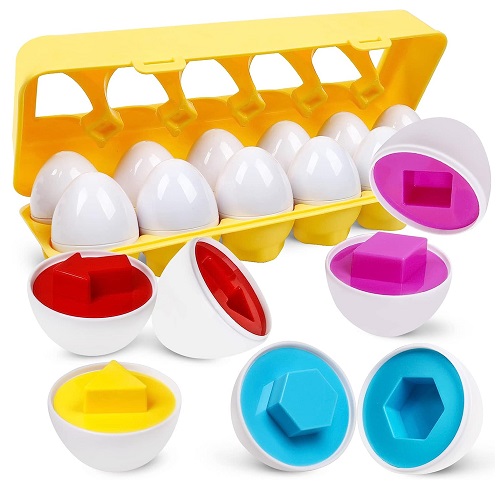 10. 12 Piece Color Matching Eggs For Toddlers