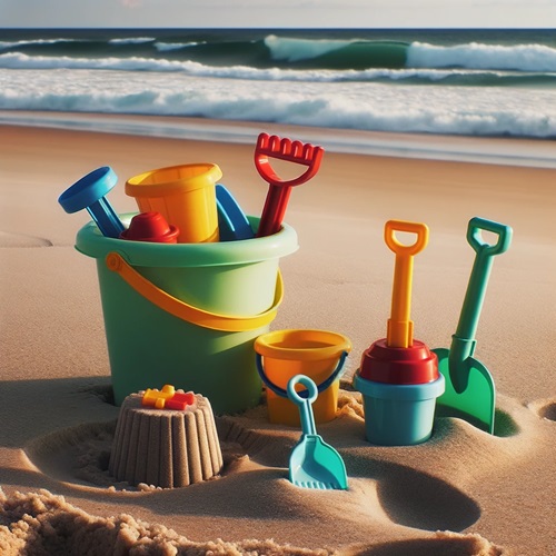 the beach is perfect for messy play for kids