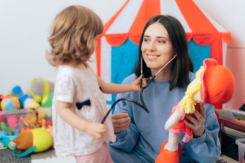 Playing doctor is one of the best pretend play ideas for kids
